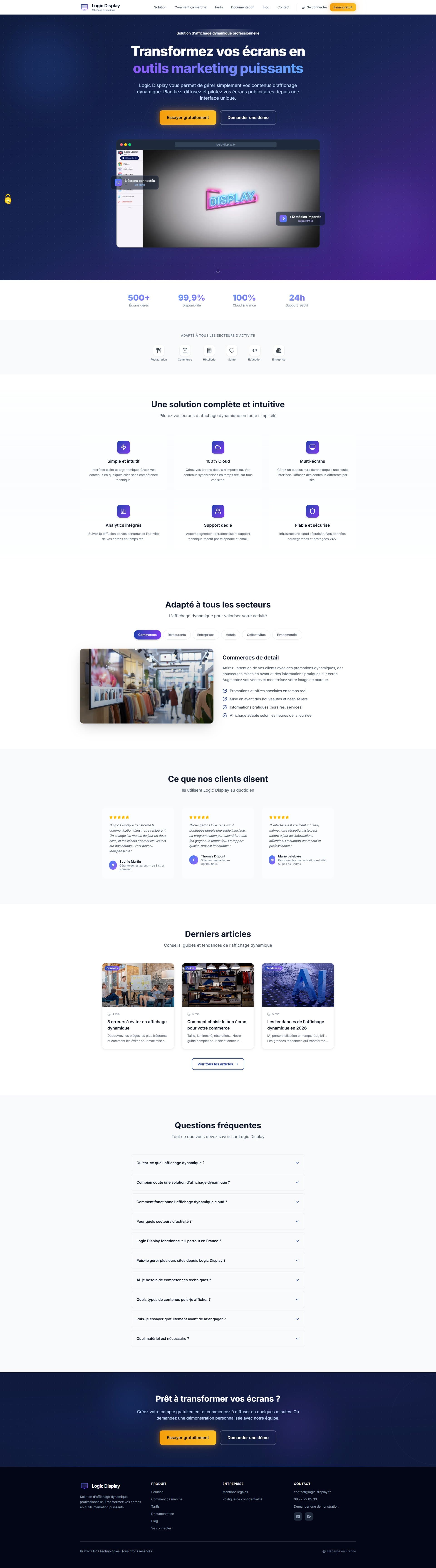 Screenshot Logic Display